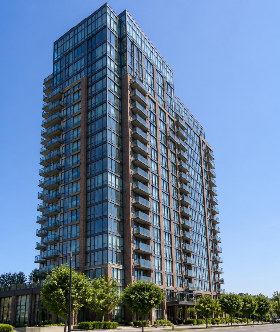 High-rise apartment building exterior